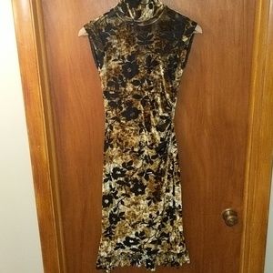 Moda International Velvet Burnout Cocktail Dress